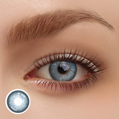 OJOTrend Azure Glow Colored Contact Lenses 1 Yearly