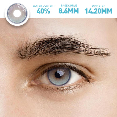 OJOTrend Rain Blue Contact Lenses Man Wear 1 Yearly