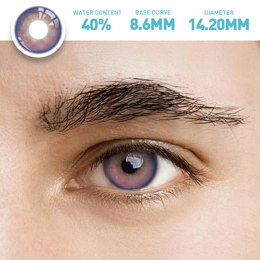 OJOTrend Genshin Galaxy Blue Brown Contact Lenses Man Wear 1 Yearly