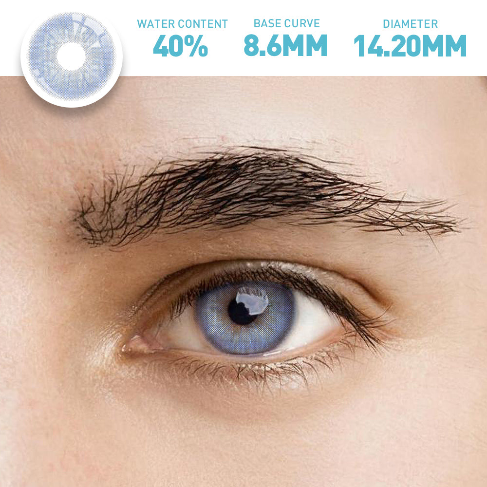 OJOTrend Rain Violet Contact Lenses Man Wear 1 Yearly