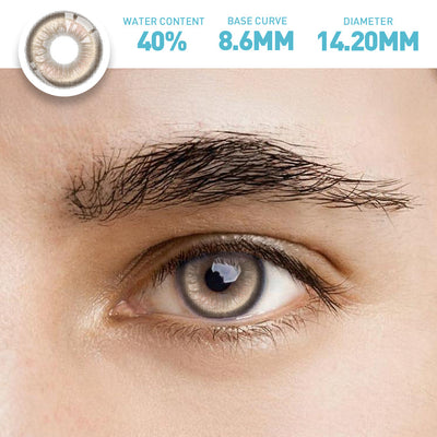 OJOTrend Viva Brown Contact Lenses Man Wear 1 Yearly