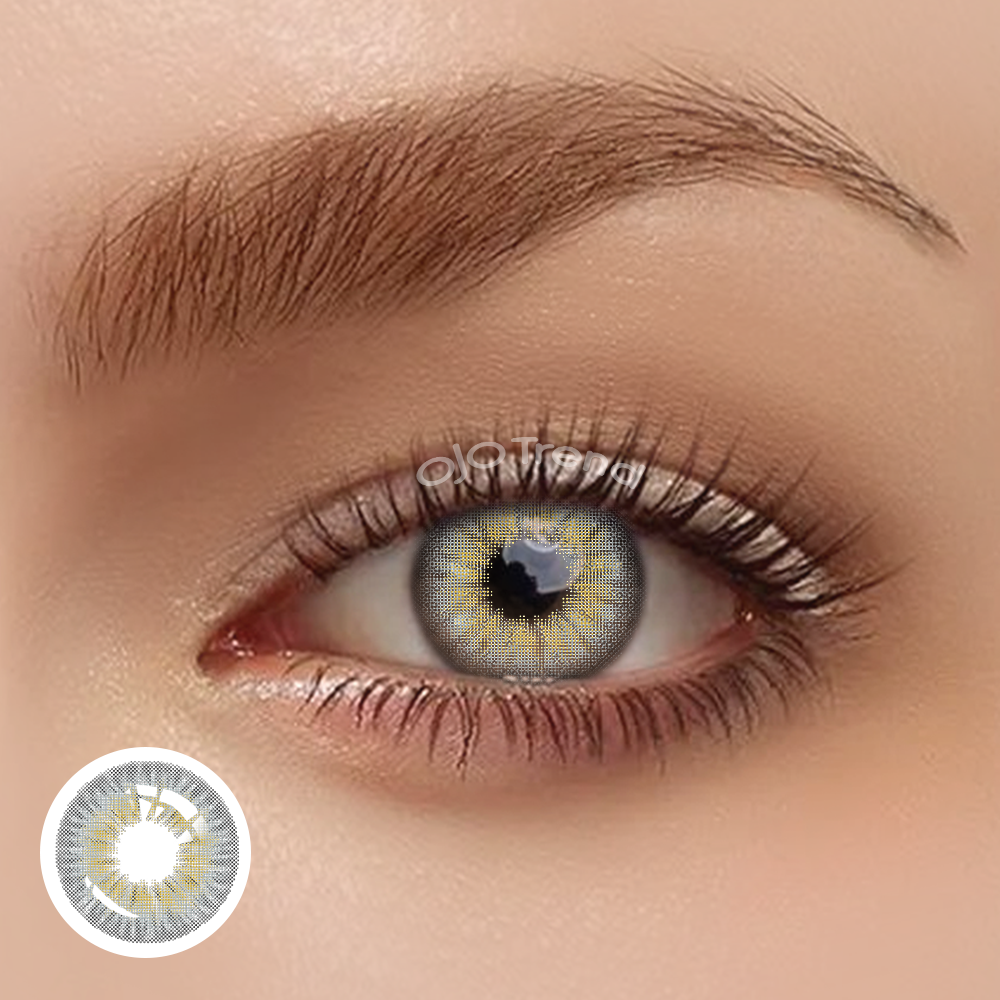 OJOTrend Pairs Luster Grey Contact Lenses 1 Yearly