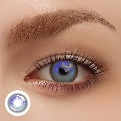 OJOTrend Anime Fairy Grey Contact Lenses 1 Yearly