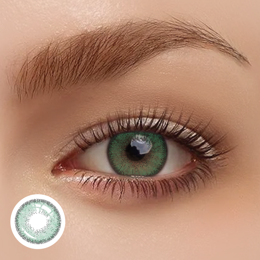 OJOTrend European Green Contact Lenses  1 Yearly