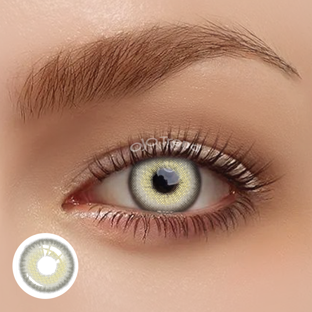 OJOTrend LA Grey Contact Lenses 1 Yearly