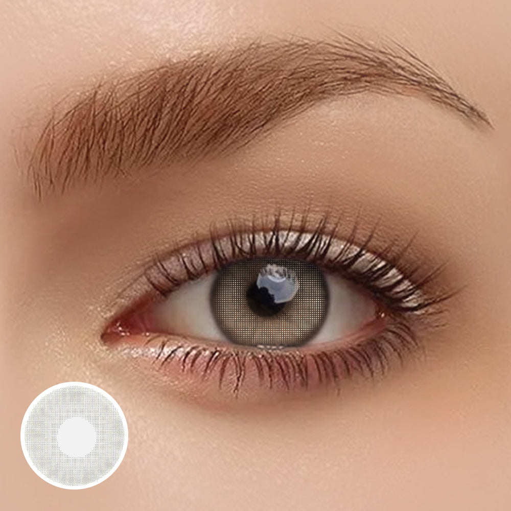 OJOTrend Aurora Crystal Grey Colored Contact Lenses ( 1Yearly )