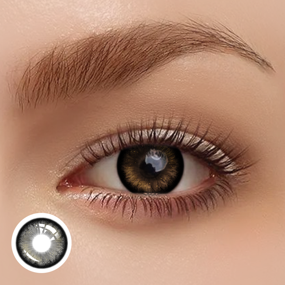 OJOTrend Bright Black Contact Lenses 1 Yearly