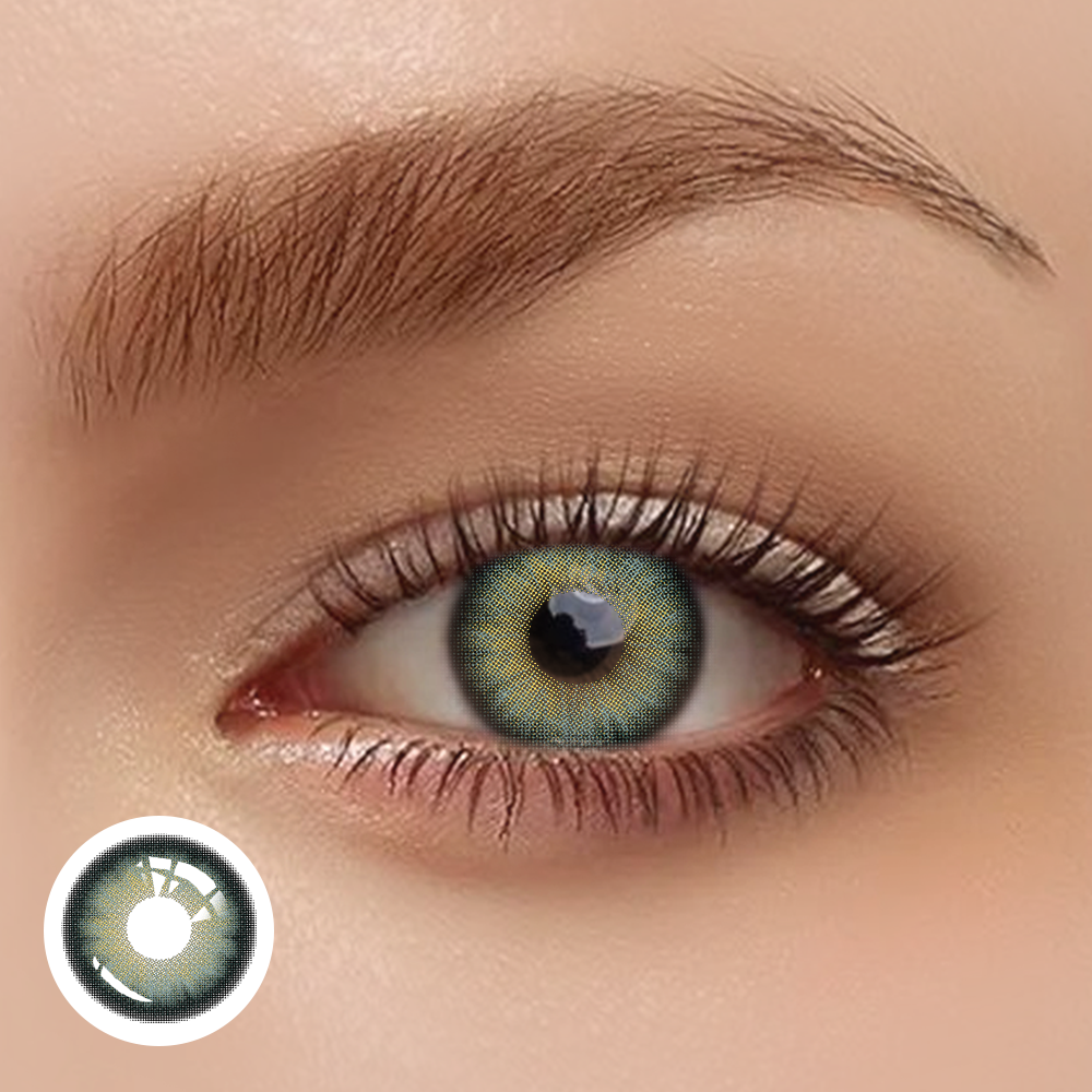 OJOTrend GENE Green Contact Lenses 1 Yearly