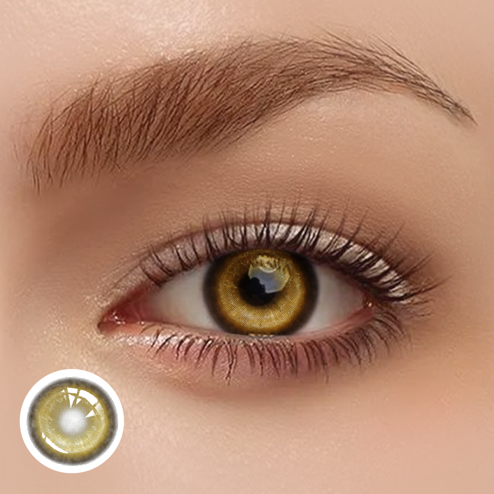 OJOTrend Cyber cosmetic brown Contact Lenses 1 Yearly