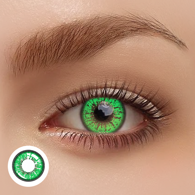 OJOTrend Genshin Impact Green Contact Lenses 1 Yearly