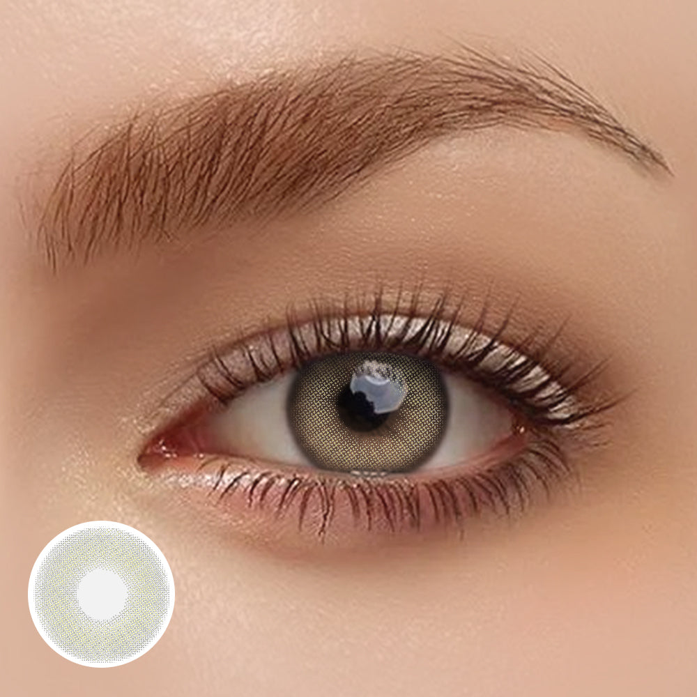 OJOTrend Aurora Sky Grey Colored Contact Lenses ( 1 Yearly ）