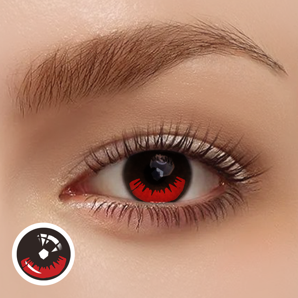 OJOTrend Demon Slayer Tanjirou Contact Lenses 1 Yearly