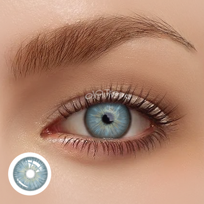 OJOTrend New York Pro II Blue Contact Lenses 1 Yearly