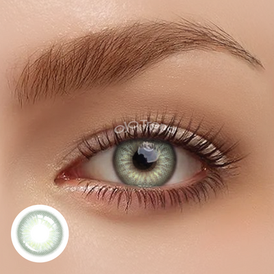 OJOTrend DNATaylorII Green Contact Lenses 1 Yearly