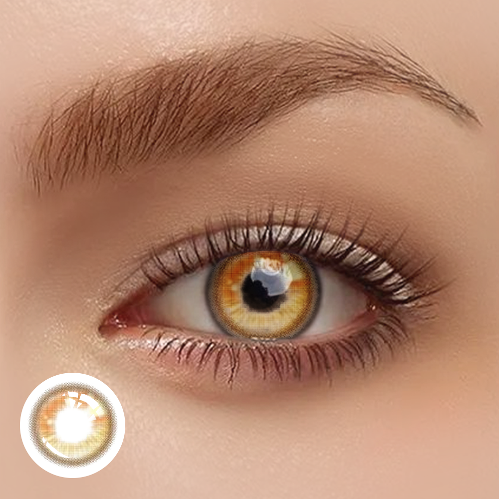 OJOTrend Anime Fairy Brown 1 Contact Lenses 1 Yearly