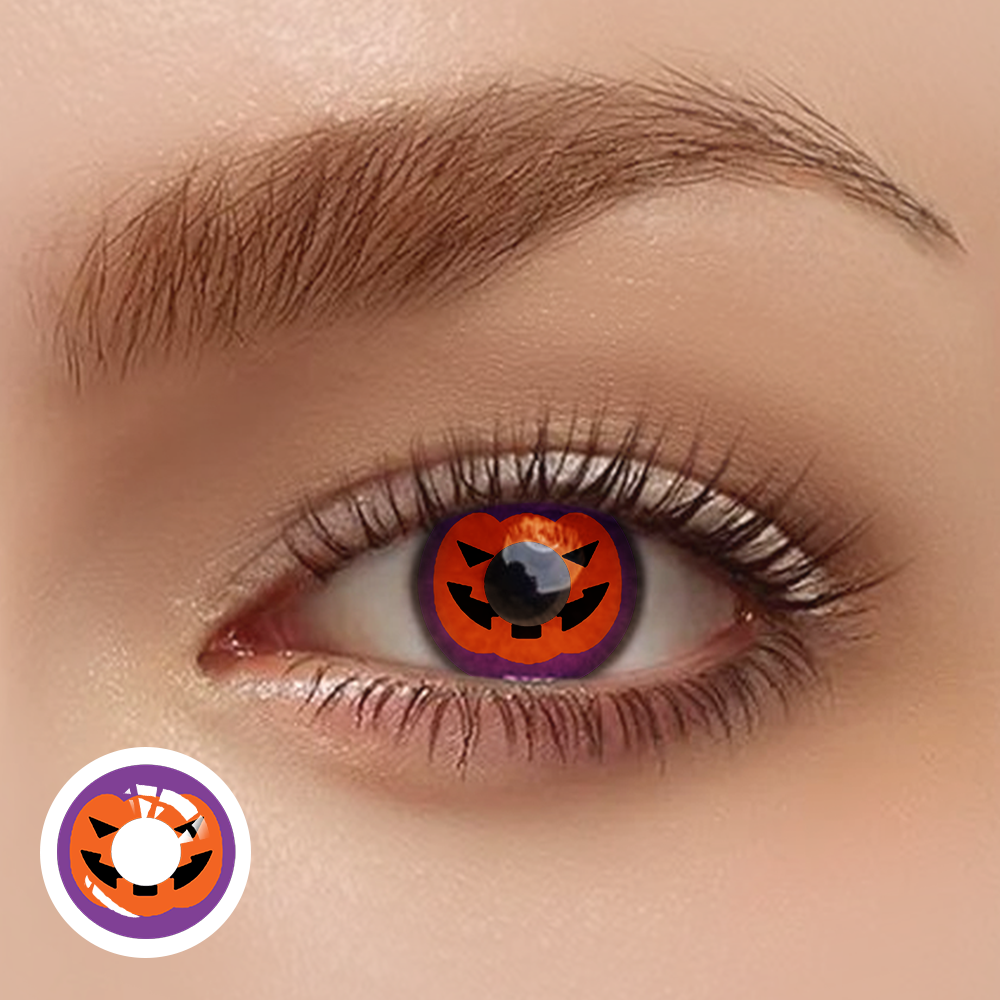 OJOTrend pumpkin Contact Lenses 1 Yearly