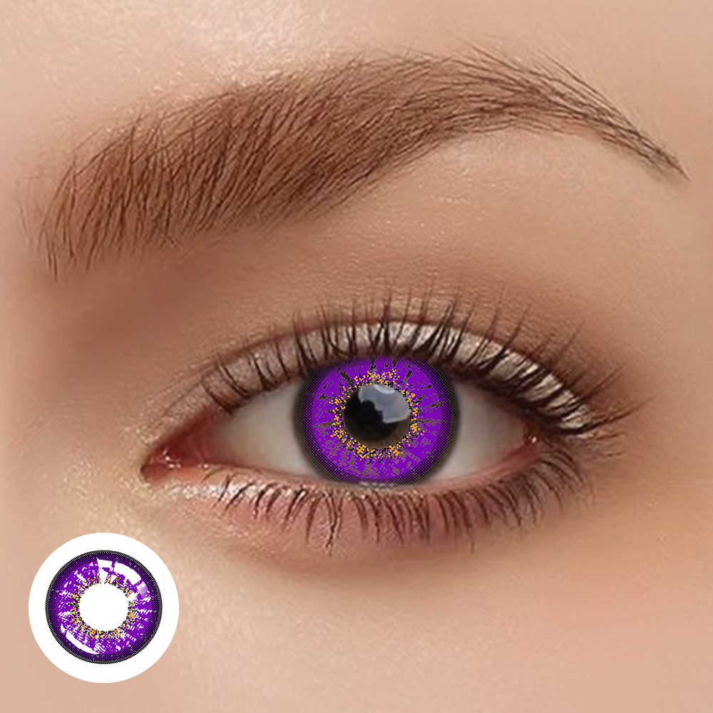 OJOTrend Genshin Impact Violet Contact Lenses 1 Yearly