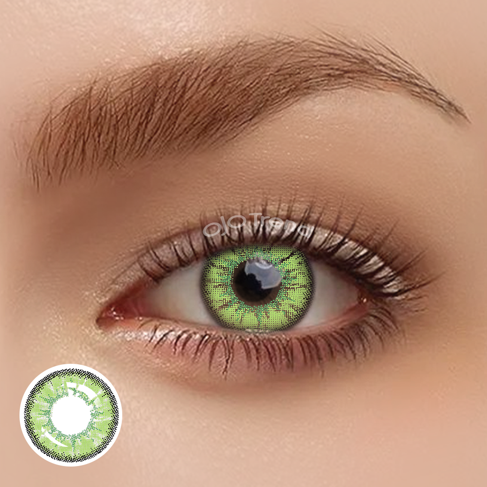 OJOTrend Nono Elf Green Contact Lenses 1 Yearly