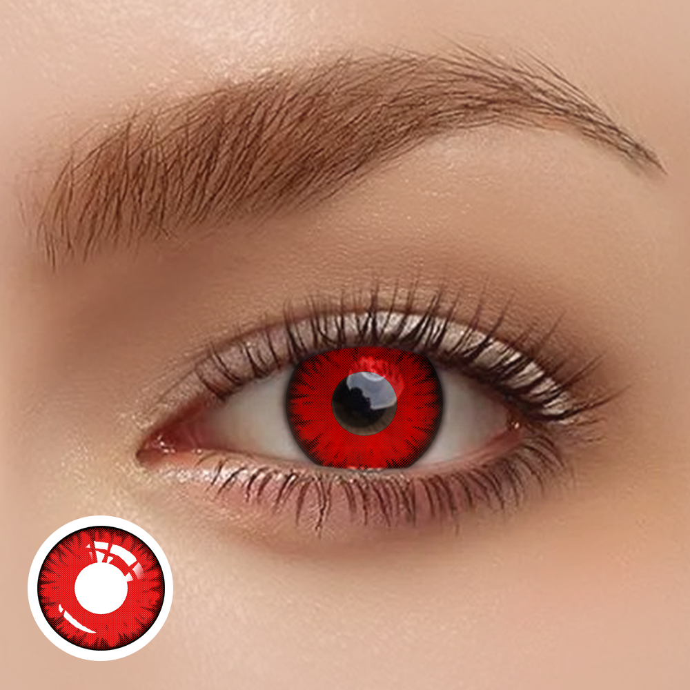 OJOTrend Twilight Vampire Red Contact Lenses 1 Yearly