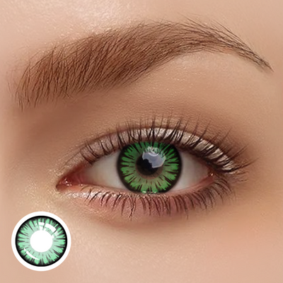 OJOTrend Monster Green Contact Lenses 1 Yearly