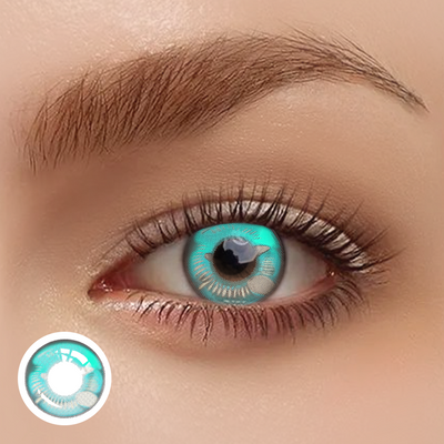 OJOTrend ANIME Green Contact Lenses 1 Yearly