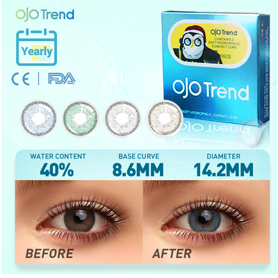 OJOTrend  Euramerican Brown Contact Lenses （1Yearly）