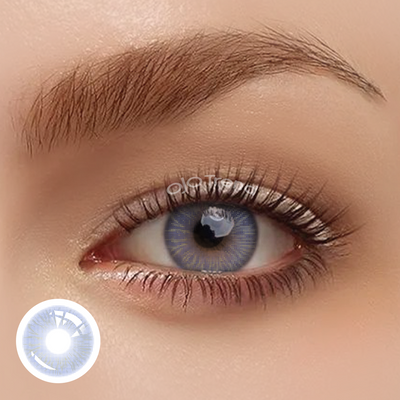 OJOTrend Queen Crystal Blue Contact Lenses 1 Yearly