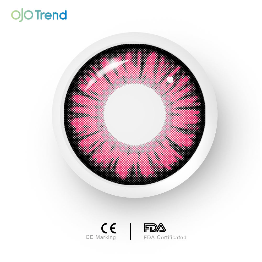 OJOTrend Monster Rose Red Contact Lenses 1 Yearly