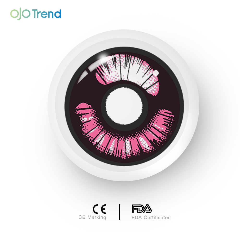 OJOTrend Sweet Poppy Magenta Contact Lenses 1 Yearly