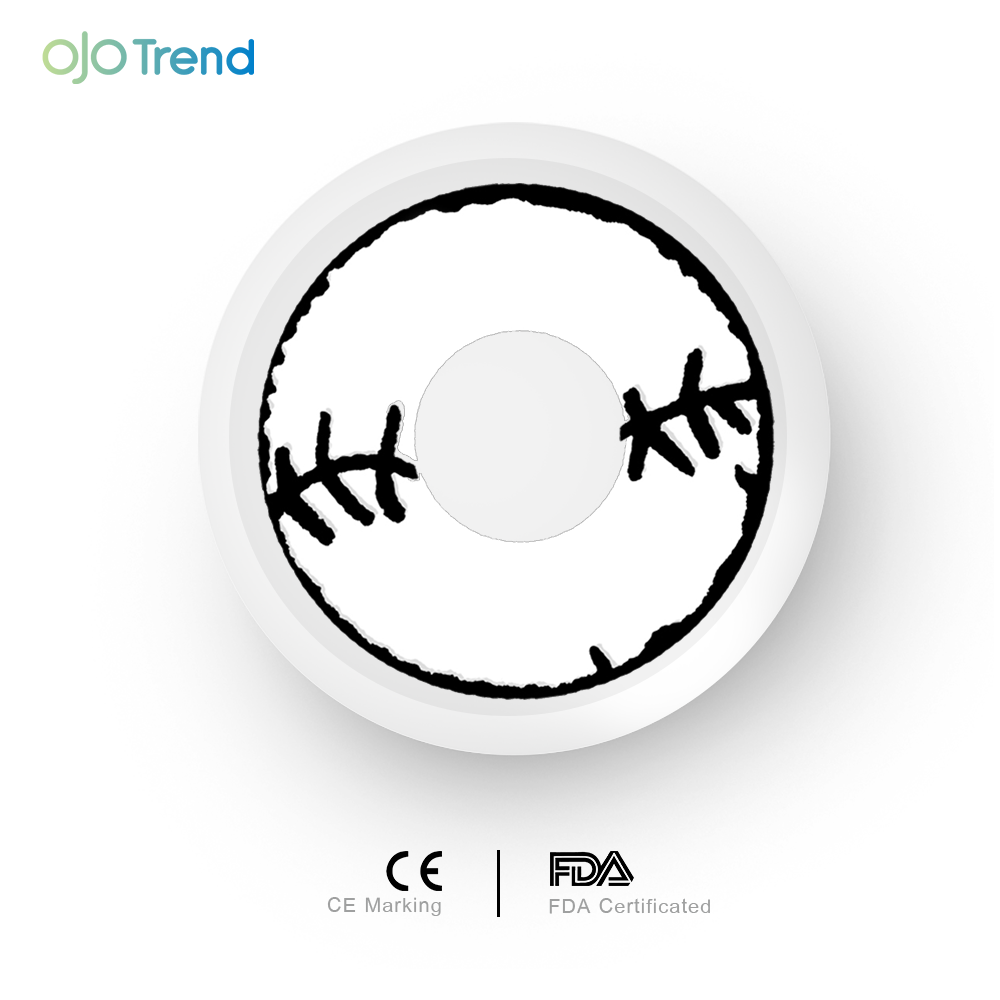 OJOTrend SPIRAL BLACK & WHITE  Contact Lenses£¨ 1 Yearly £©