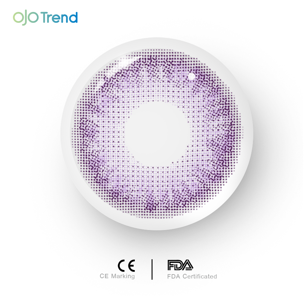 OJOTrend Diamond Violet Contact Lenses 1 Yearly