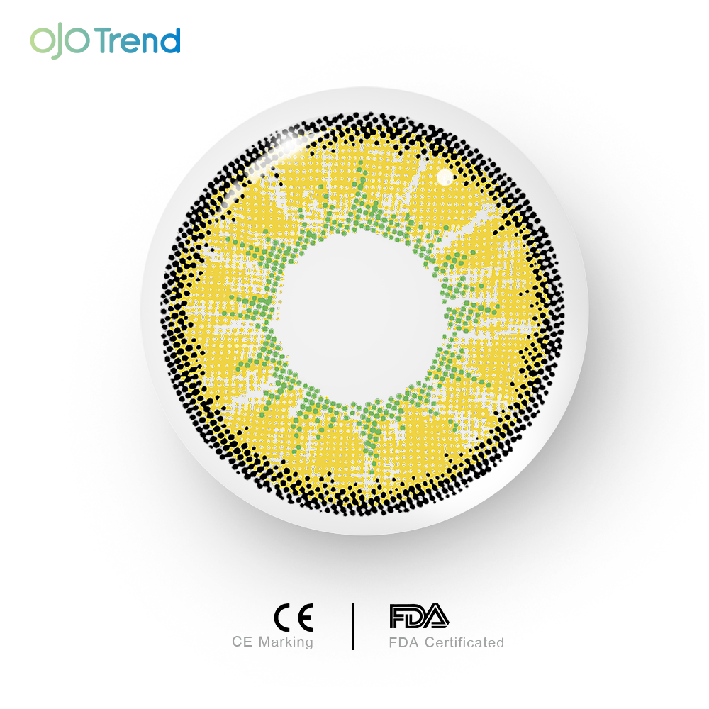 OJOTrend Nono Elf Yellow Contact Lenses 1 Yearly