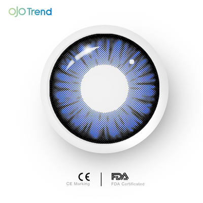 OJOTrend Monster Deep Blue Contact Lenses 1 Yearly