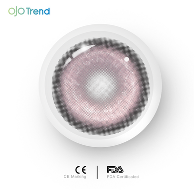 OJOTrend Cyber cosmetic Pink Contact Lenses 1 Yearly