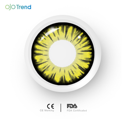 OJOTrend Monster Yellow Contact Lenses 1 Yearly