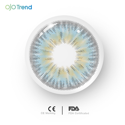 OJOTrend Pairs Luster Blue Contact Lenses 1 Yearly