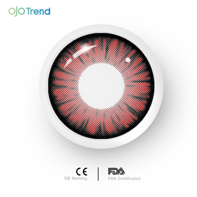 OJOTrend Monster Red Brown Contact Lenses£¨ 1 Yearly £©