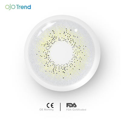 OJOTrend Ocean Yellow Grey Contact Lenses 1 Yearly