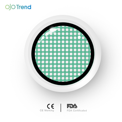 OJOTrend Cyan Mesh Green Contact Lenses 1 Yearly