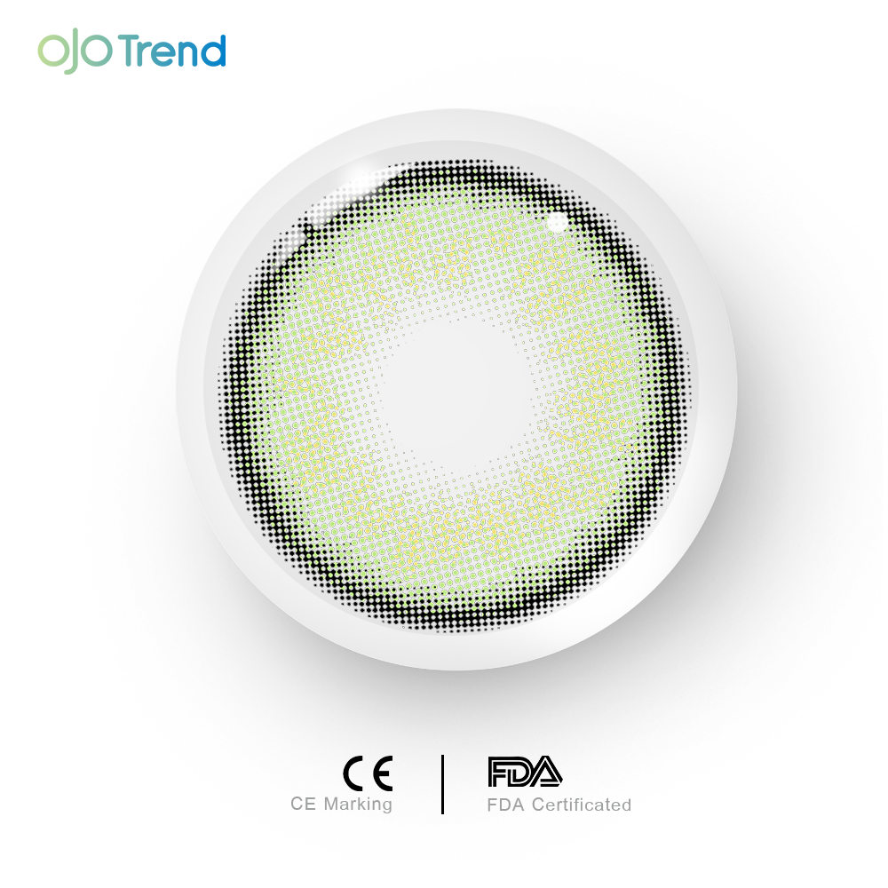 OJOTrend Seattle Green Contact Lenses 1 Yearly