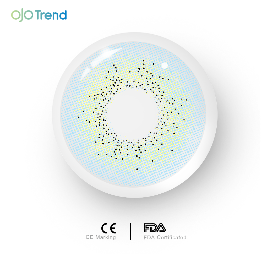 OJOTrend Ocean Blue Contact Lenses  1 Yearly