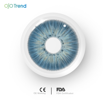 OJOTrend New York III Blue Contact Lenses 1 Yearly