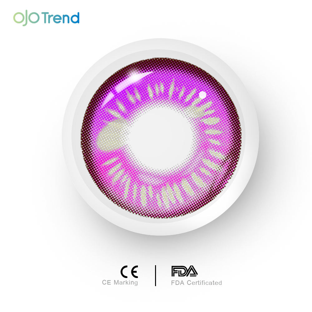 OJOTrend ANIME Pink Contact Lenses 1 Yearly