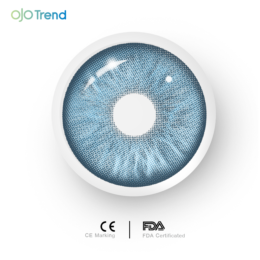 OJOTrend Siri blue Contact Lenses 1 Yearly