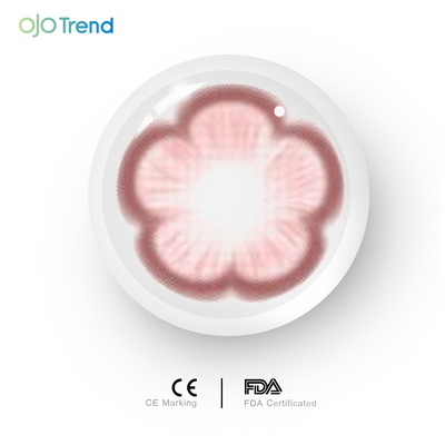 OJOTrend Sukura Red Contact Lenses 1 Yearly