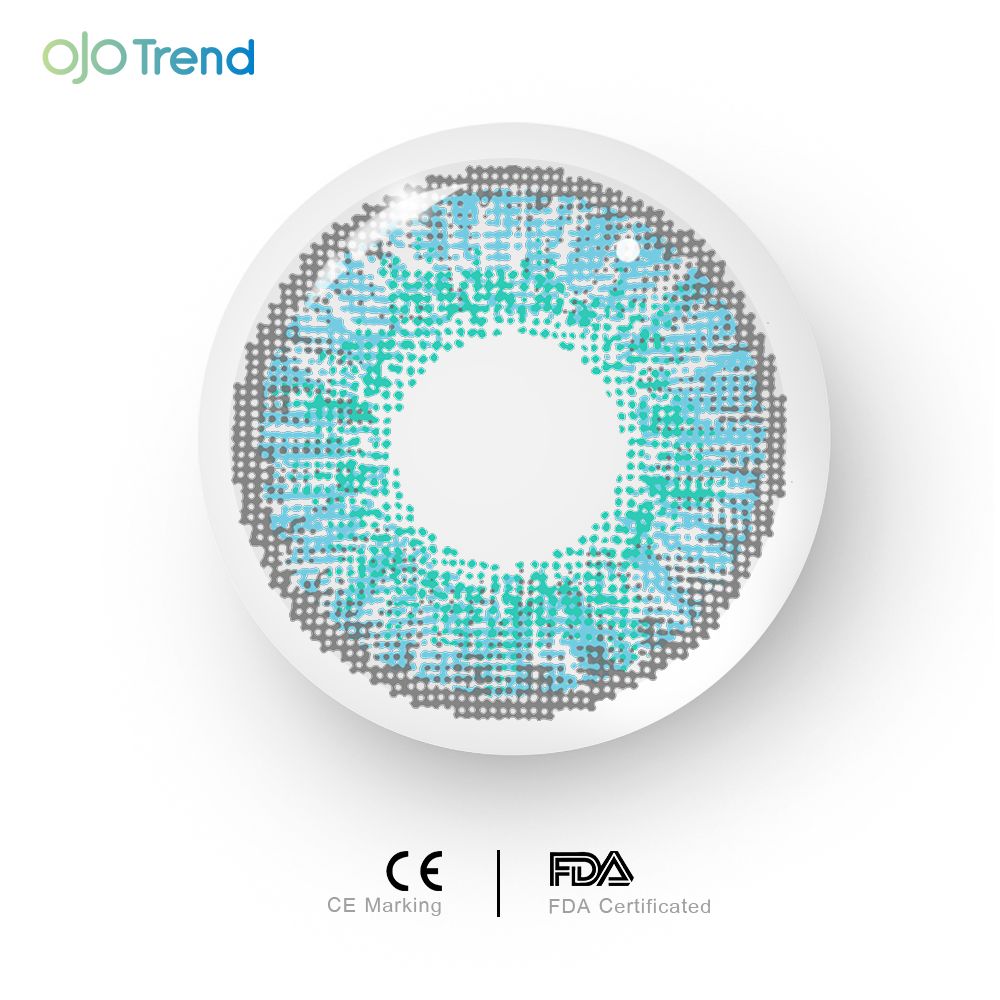 OJOTrend Tones Brilliant Blue Contact Lenses 1 Yearly