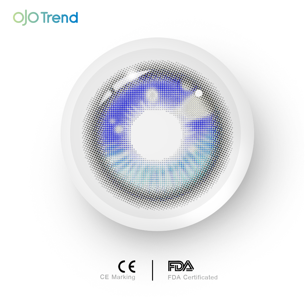 OJOTrend Anime Fairy Grey Contact Lenses 1 Yearly