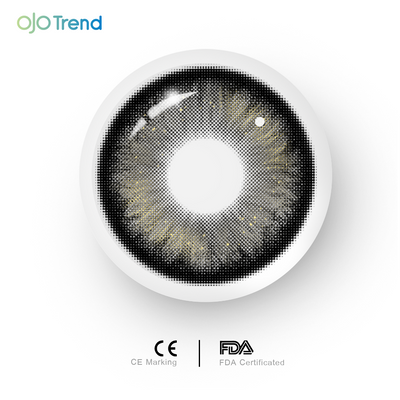 OJOTrend Bright Black Contact Lenses 1 Yearly