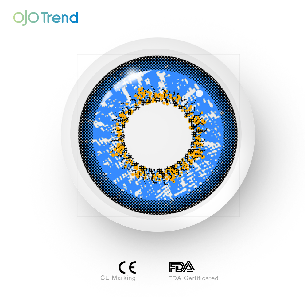 OJOTrend Genshin Impact Blue Contact Lenses 1 Yearly