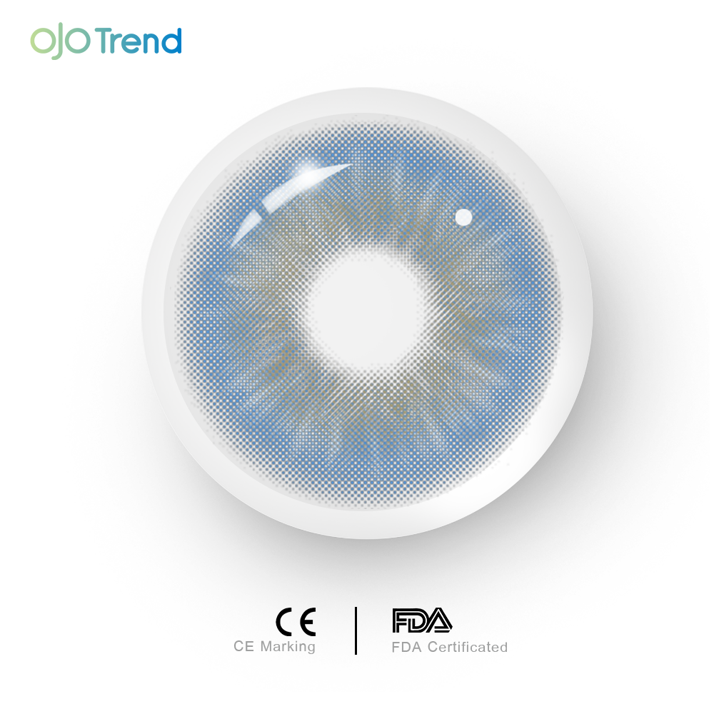 OJOTrend Sin Blue Contact Lenses 1 Yearly